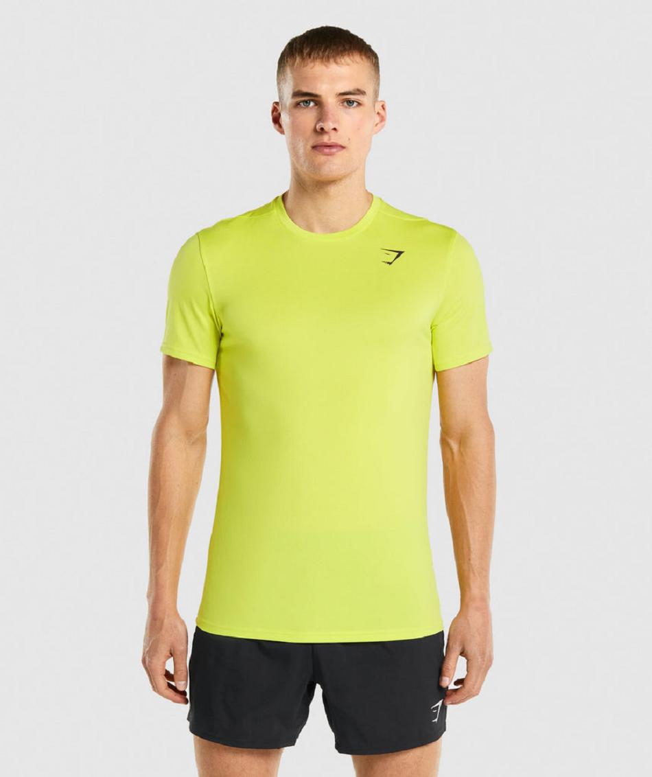 T Shirts Gymshark Arrival Hombre Amarillo | CO 3362CTV